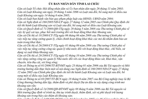 Quyết định 32/2008/QĐ-UBND quản lý hoạt động khoáng sản trên địa bàn tỉnh Lai Châu