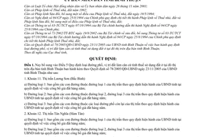 Quyết định 105/2008/QĐ-UBND bổ sung loại đường phố áp dụng tính thuế sử dụng đất ở thị trấn Lương Sơn Tân Nghĩa