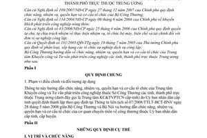 Thông tư 18/2008/TT-BCT chức năng nhiệm vụ quyền hạn tổ chức Trung tâm Khuyến công Tư vấn phát triển công nghiệp Trung ương