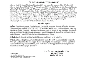 Quyết định 47/2008/QĐ-UBND về việc bổ sung mức thu một phần viện phí theo Thông tư liên tịch 03/2006/TTLT-BYT-BTC-BLĐTB&XH
