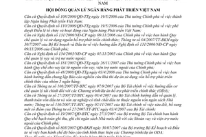 Quyết định 63/2008/QĐ-HTPT Quy chế cho vay lại vốn ODA tại Ngân hàng Phát triển