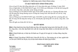 Quyết định 30/2008/QĐ-UBND quy chế nâng bậc lương trước thời hạn cán bộ, công chức, viên chức xuất sắc trong thực hiện nhiệm vụ, tỉnh Vĩnh Long