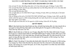 Quyết định 101/2008/QĐ-UBND Quy chế phối hợp hướng dẫn luân chuyển