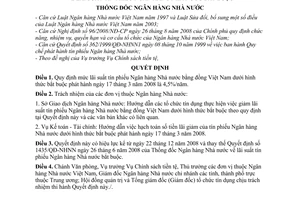 Quyết định 3160/QĐ-NHNN  lãi suất tín phiếu ngân hàng nhà nước bắt buộc