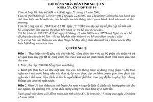 Nghị quyết 254/2008/NQ-HĐND chế độ phụ cấp cho cán bộ, công chức làm việc