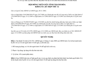 Nghị quyết 115/2008/NQ-HĐND tỷ lệ thu lệ phí trước bạ xe ô tô dưới 10 chỗ ngồi
