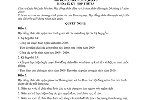 Nghị quyết 06/2008/NQ-HĐND chương trình giám sát của Hội đồng nhân dân quận 5 năm 2009 quận 5