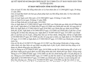 Quyết định 22/2008/QĐ-UBND  mức thu phí và lệ phí