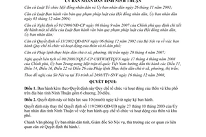 Quyết định 364/2008/QĐ-UBND Quy chế tổ chức hoạt động của thôn và khu phố