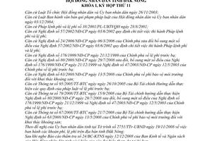 Nghị quyết 16/2008/NQ-HĐND phí, lệ phí trên địa bàn tỉnh Đăk Nông