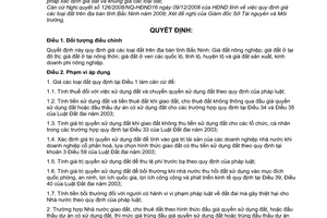 Quyết định 172/2008/QĐ-UBND quy định giá đất trên địa bàn tỉnh Bắc Ninh năm 2009