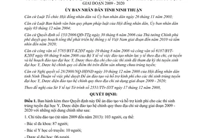 Quyết định 378/2008/QĐ-UBND hỗ trợ thí sinh trúng tuyển đại học Y Dược 2009-2020