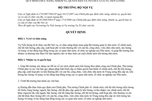 Quyết định số 1688/QĐ-BNV quy định chức năng, nhiệm vụ, quyền hạn và tổ chức của Vụ Tiền lương