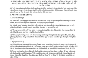 Thông tư liên tịch 06/2008/TTLT-BCA-VKSNDTC-TANDTC hướng dẫn truy cứu trách nhiệm hình sự sử dụng trái phép pháo nổ và thuốc pháo