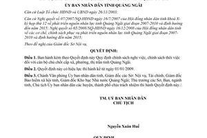 Quyết định 459/2008/QĐ-UBND chính sách nghỉ việc thôi việc cán bộ chủ chốt Quảng Ngãi