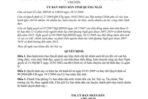 Quyết định 457/2008/QĐ-UBND hỗ trợ cán bộ quản lý điều động luân chuyển Quảng Ngãi