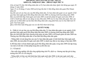 Nghị quyết 02/2008/NQ-HĐND nhiệm vụ kinh tế - xã hội năm 2009 quận Phú Nhuận