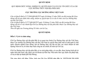 Quyết định 1242/QĐ-CDS  chức năng, nhiệm vụ, quyền hạn cơ cấu tổ chức