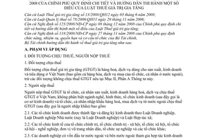 Thông tư 129/2008/TT-BTC hướng dẫn Luật Thuế giá trị gia tăng Nghị định 123/2008/NĐ-CP
