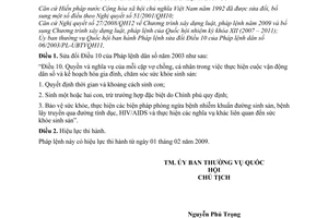 Pháp lệnh dân số 2008 sửa đổi 08/2008/PL-UBTVQH12