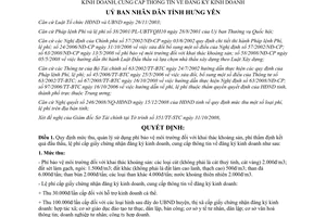 Quyết định 31/2008/QĐ-UBND mức thu, quản lý sử dụng phí bảo vệ môi trường