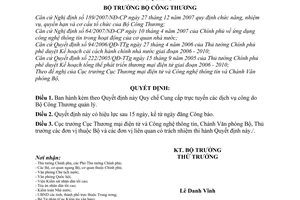 Quyết định 49/2008/QĐ-BCT Quy chế Cung cấp trực tuyến các dịch vụ công do Bộ Công Thương quản lý