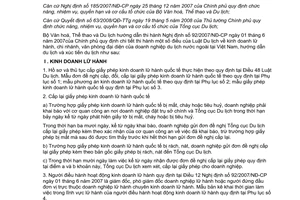 Thông tư 89/2008/TT-BVHTTDL Luật Du lịch kinh doanh lữ hành, chi nhánh, văn phòng đại diện hướng dẫn Nghị định 92/2007/NĐ-CP