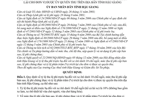 Quyết định 54/2008/QĐ-UBND  tỷ lệ thu lệ phí trước bạ  xe ôtô dưới 10 chỗ ngồi cấp bản sao,chứng thực tỷ lệ phần trăm (%) trích lại