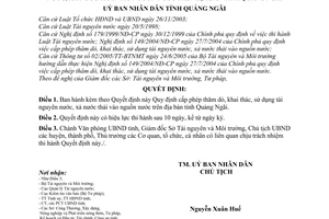 Quyết định 471/2008/QĐ-UBND cấp phép thăm dò, khai thác, sử dụng