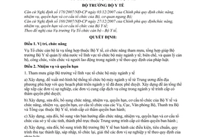 Quyết định 46/2008/QĐ-BYT quy định chức năng, nhiệm vụ, quyền hạn và cơ cấu tổ chức của Vụ Tổ chức cán bộ thuộc Bộ Y tế