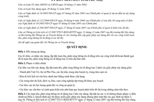 Quyết định 4035/2008/QĐ-UBND khu vực xây trạm thu phát sóng di động loại 2 giấy phép Phú Thọ