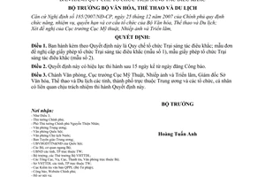 Quyết định 90/2008/QĐ-BVHTTDL quy chế tổ chức Trại sáng tác điêu khắc