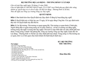 Quyết định 72/2008/QĐ-BLĐTBXH Quy định về đăng ký hoạt động dạy nghề