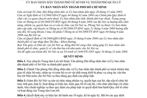 Quyết định 98/2008/QĐ-UBND chuyển Trung tâm Lưu trữ thuộc Văn phòng Hội đồng nhân dân và Ủy ban nhân dân thành phố  Sở Nội vụ thành phố quản lý