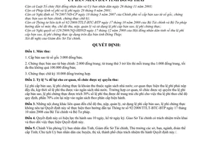 Quyết định 62/2008/QĐ-UBND thu lệ phí cấp bản sao,chứng thực