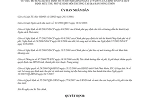 Quyết định 73/2008/QĐ-UBND sửa đổi mức thu phí vệ sinh môi trường Vĩnh Phúc