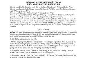Nghị quyết 49/2008/NQ-HĐND điều chỉnh chế độ đào tạo, bồi dưỡng cán bộ công chức