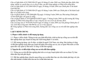 Thông tư 127/2008/TT-BNN trồng cao su đất lâm nghiệp