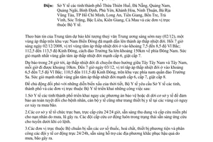 Công điện 8210/CĐ-BYT chủ động đối phó diễn biến xấu thời tiết