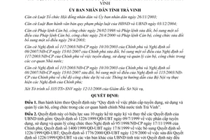 Quyết định 21/2008/QĐ-UBND phân cấp tuyển dụng sử dụng quản lý cán bộ Trà Vinh
