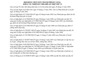 Nghị quyết 73/2008/NQ-HĐND thu phí lệ phí trên địa bàn thành phố Đà Nẵng