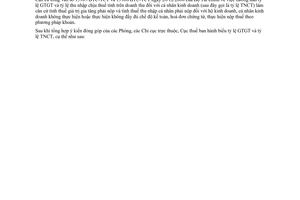 Công văn 22/CT-THNVDT tỷ lệ giá trị gia tăng và thu nhập cá nhân