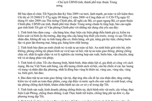 Công văn 173/VPCP-TH báo cáo tình hình Tết Nguyên Đán Kỷ Sửu 2009