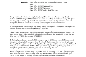 Công văn số 54/BHXH-CSXH ngày 09/01/2009 của BHXH Việt Nam