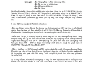 Công văn 80/TTg-KTN báo cáo kết quả rà soát quy hoạch lại 3 loại rừng