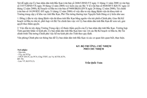 Công văn 527/VPCP-KGVX đầu tư xây dựng Bệnh viện đa khoa và Trường trung cấp y tế khu vực tỉnh Bắc Kạn