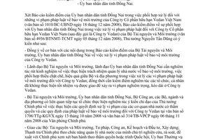 Công văn 628/VPCP-KGVX kiểm điểm trách nhiệm thực hiện pháp luật bảo vệ môi trường