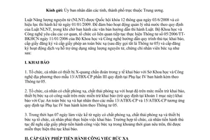 Công văn 134/BKHCN-ATBXHN thực hiện khai báo, cấp giấy phép đăng ký hoạt động