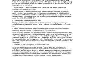 Official Dispatch No. 18/BHXH-BT 2009 collect unemployment insurance