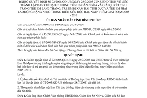Quyết định 01/2009/QĐ-UBND bãi bỏ Quyết định 72/2005/QĐ-UB trẻ em lang thang bị xâm hại Bình Phước